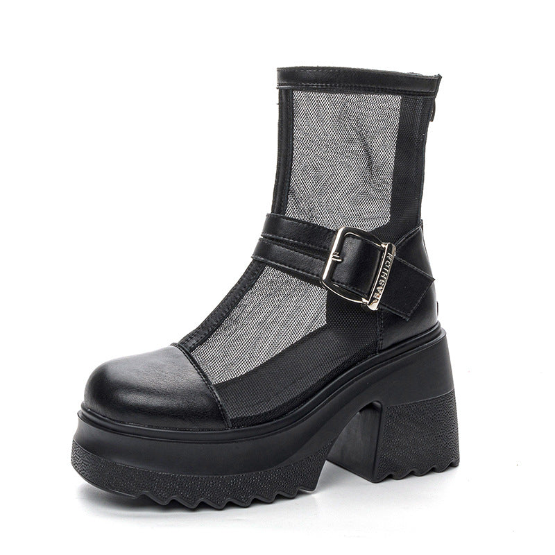 Thin Breathable Thick Sole Women's Boots Newgew