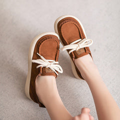 Women Minimalist Leather Soft Flat Casual Shoes Newgew Shoes