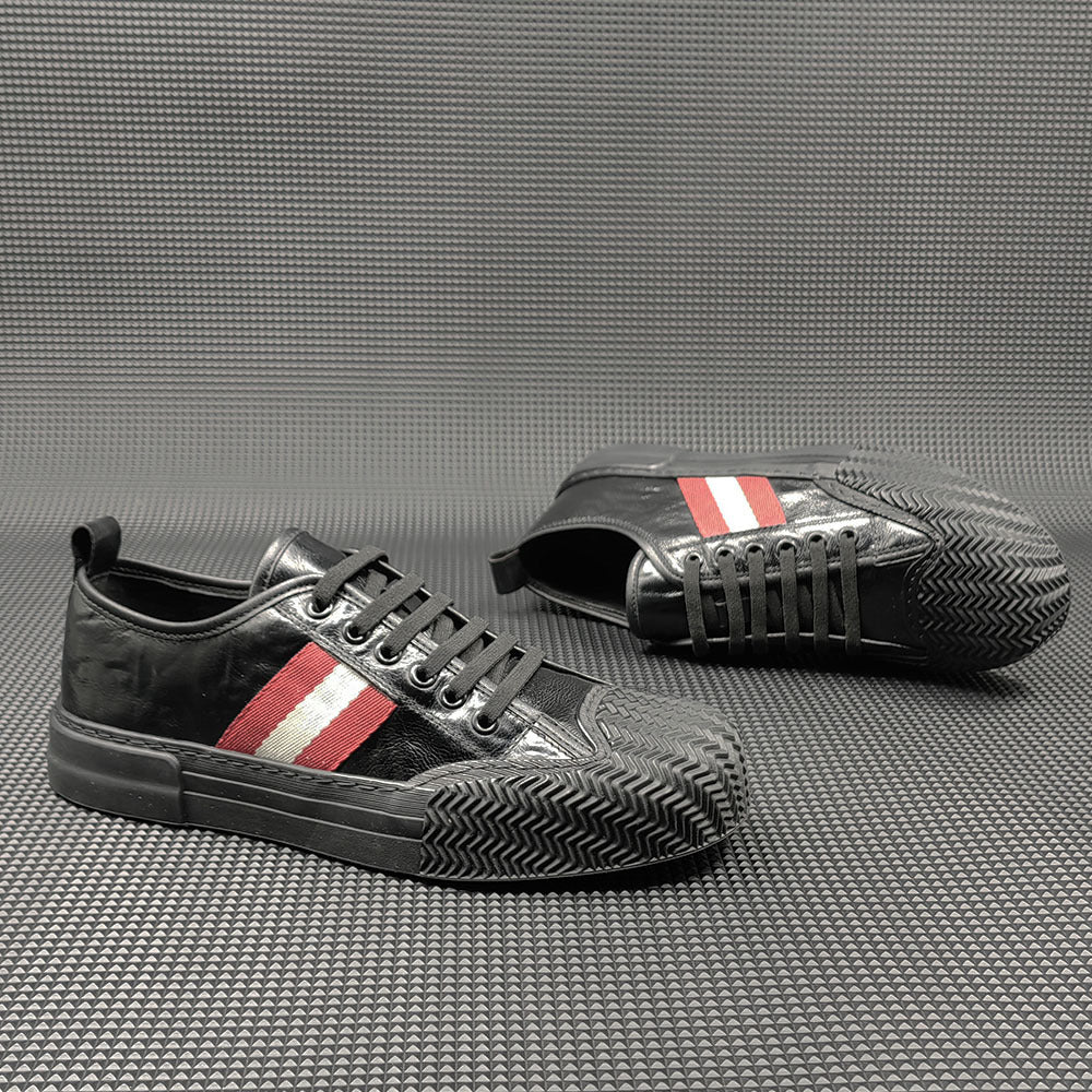 Men Minimalist Leather Flat Casual Shoes Newgew Shoes