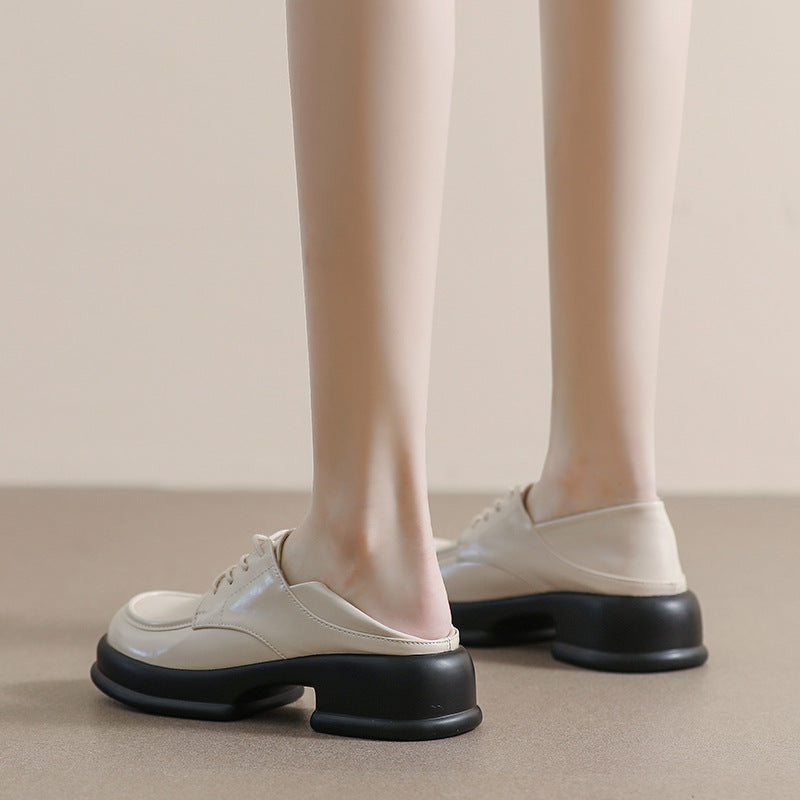 Women Retro Casual Thick Sole Loafers Newgew Shoes