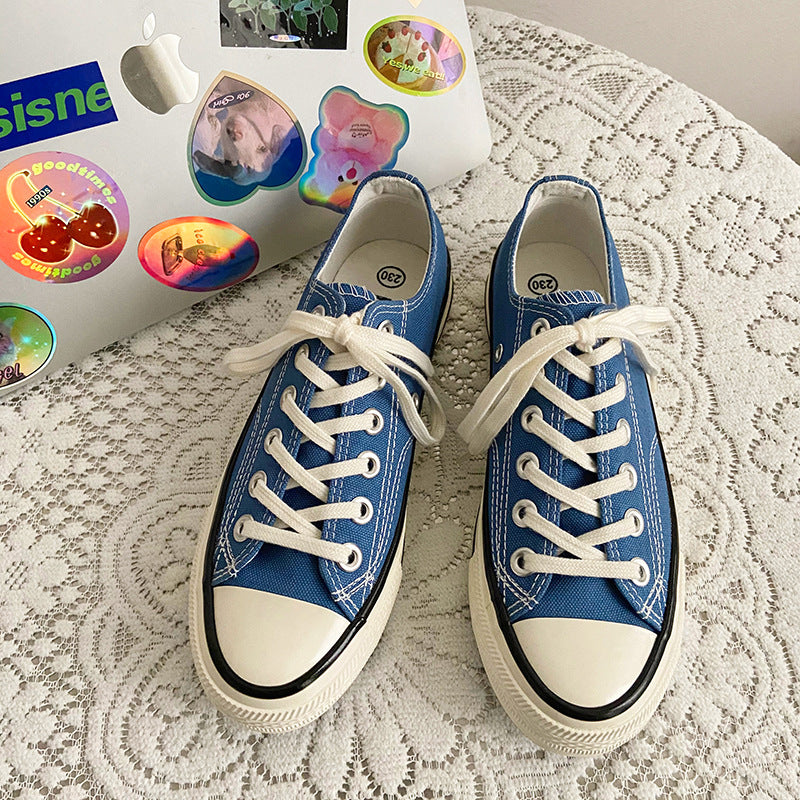 Elegant Fairy Pink Female Korean Board Canvas Shoes Newgew