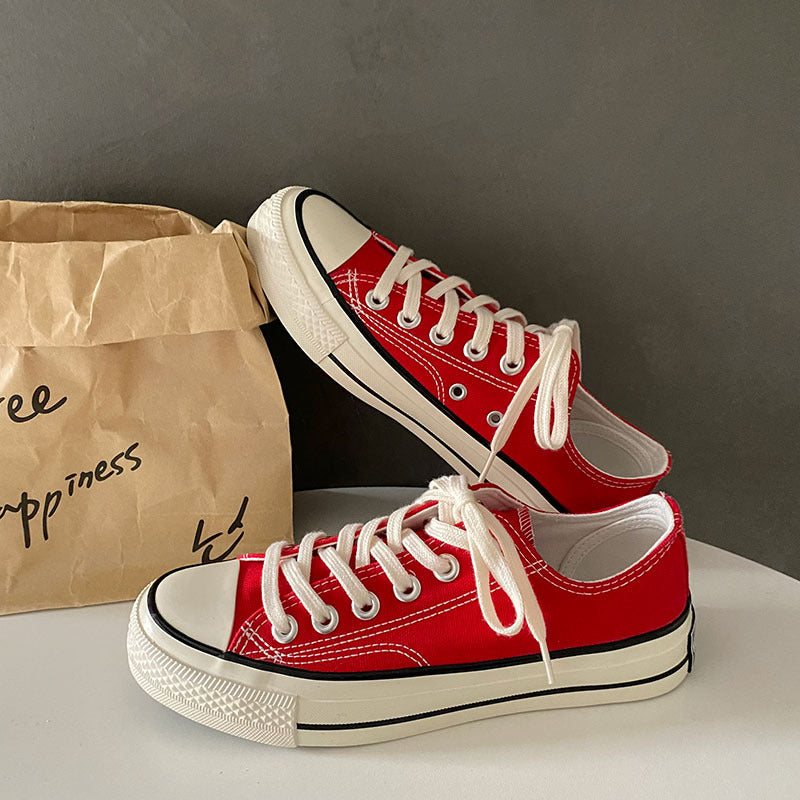 Women's Retro Classic Versatile Couple Board Canvas Shoes Newgew