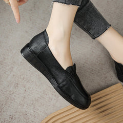 Women Retro Leather Soft Antislip Casual Shoes Newgew Shoes