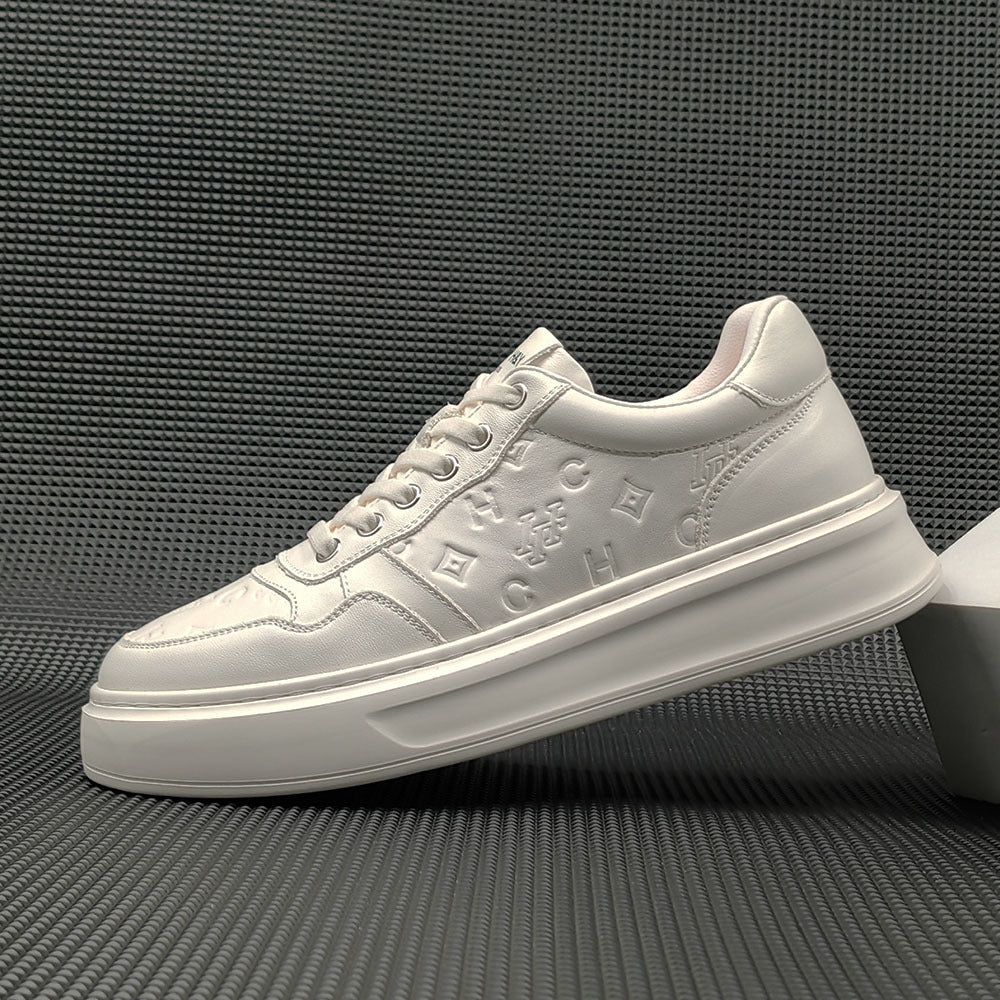 Men Minimalist Fashion Leather Flat Casual Shoes Newgew Shoes