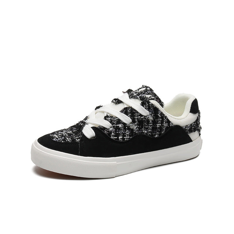 Men Fashion Patchwork Canvas Casual Skate Shoes Newgew Shoes