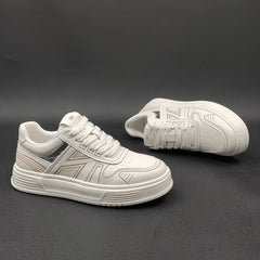 Men Stylish Fashion Leather Casual Court Sneakers Newgew Shoes