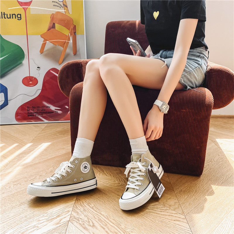 Slouchy Attractive Unique Women's Korean Versatile Canvas Shoes Newgew