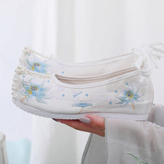 Pumps Warped Head Bow For Han Chinese Canvas Shoes Newgew