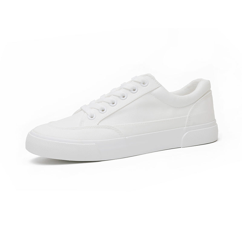 Men Minimalism Pure Flat Casual Canvas Shoes Newgew Shoes
