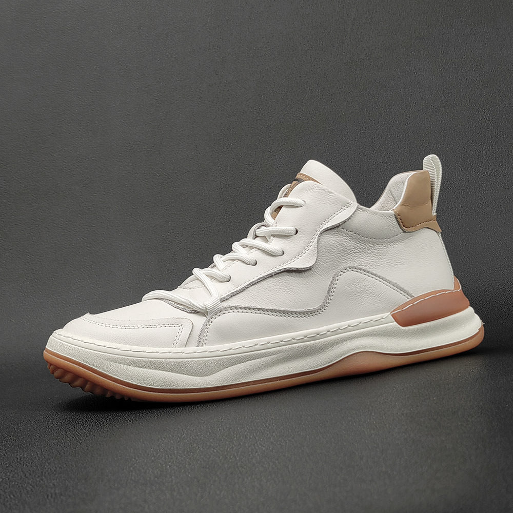 Men Fashion Patchwork Leather Casual Shoes Newgew Shoes