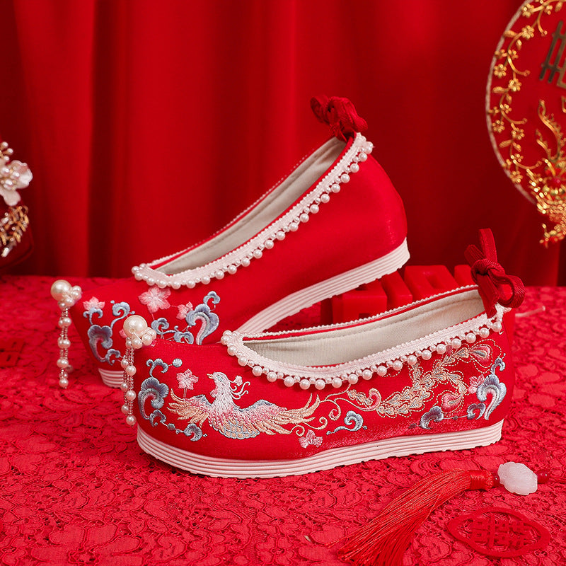 Women's The Han Clothing Wedding Ancient Style Canvas Shoes Newgew