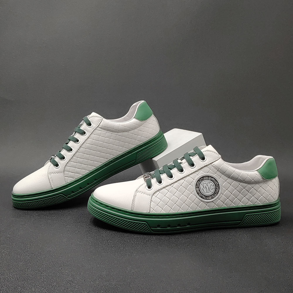 Men Leather Fashion Leather Flat Casual Shoes Newgew Shoes