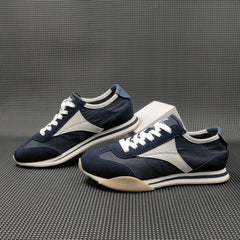 Men Fashion Patchwork Suede Breathable Soft Casual Shoes Newgew Shoes