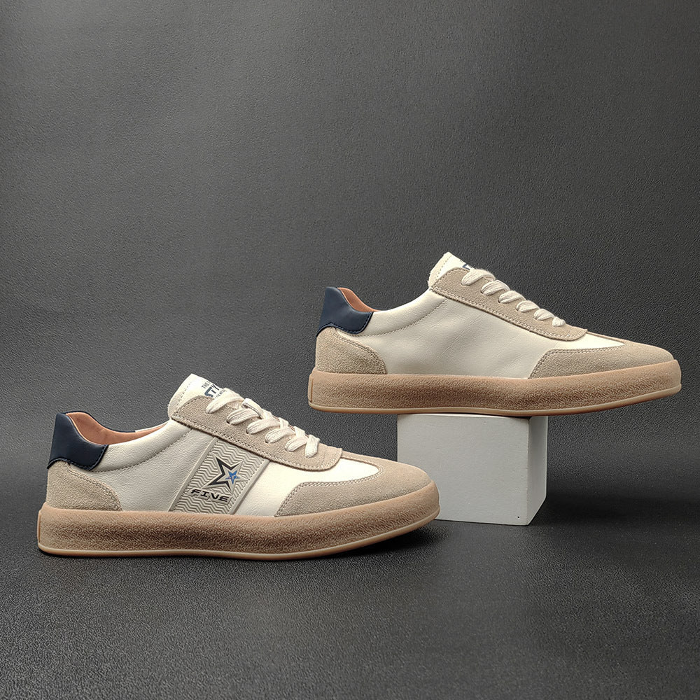 Men Soft Leather Fashion Flat Casual Shoes Newgew Shoes