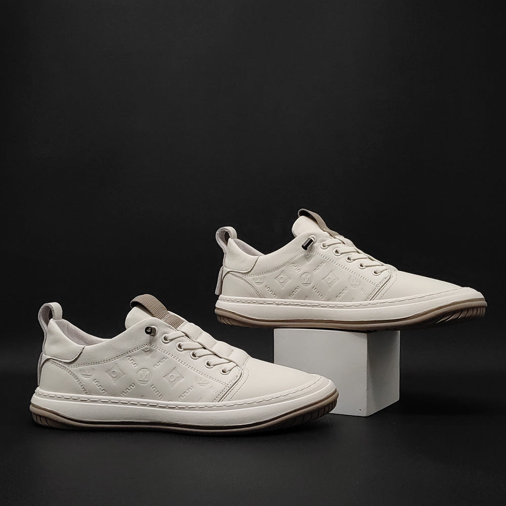 Men Minimalist Leather Flat Soft Casual Shoes Newgew Shoes