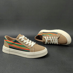 Men Fashion Denim Canvas Slip-on Casual Shoes Newgew Shoes