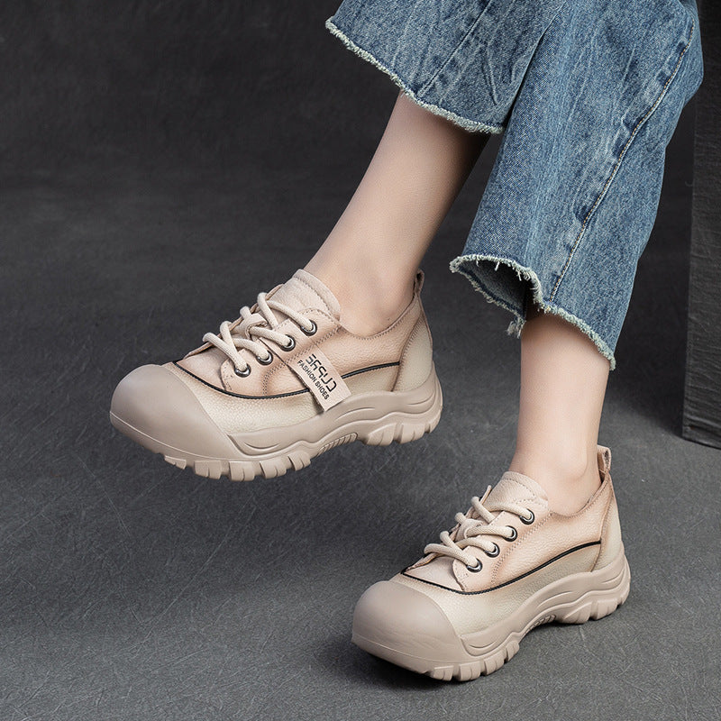 Women Minimalist Soft Leather Comfort Casual Shoes Newgew Shoes