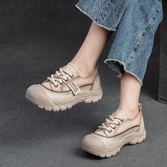 Women Minimalist Soft Leather Comfort Casual Shoes Newgew Shoes