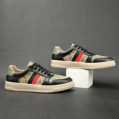 Men Fashion Patchwork Stylish Flat Casual Sneakers Newgew Shoes