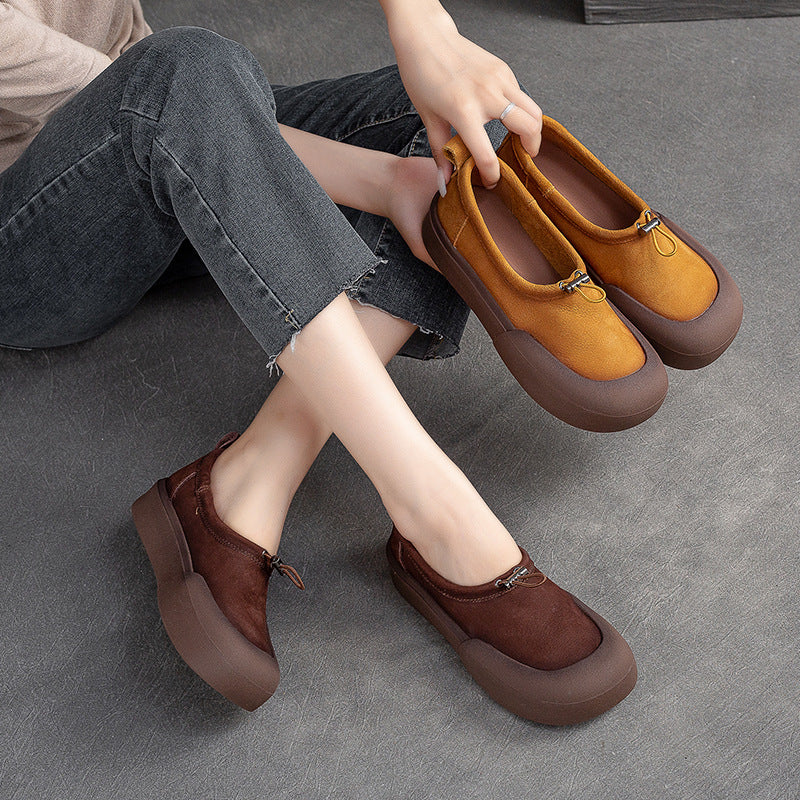 Women Minimalist Soft Leather Flat Casual Shoes Newgew Shoes