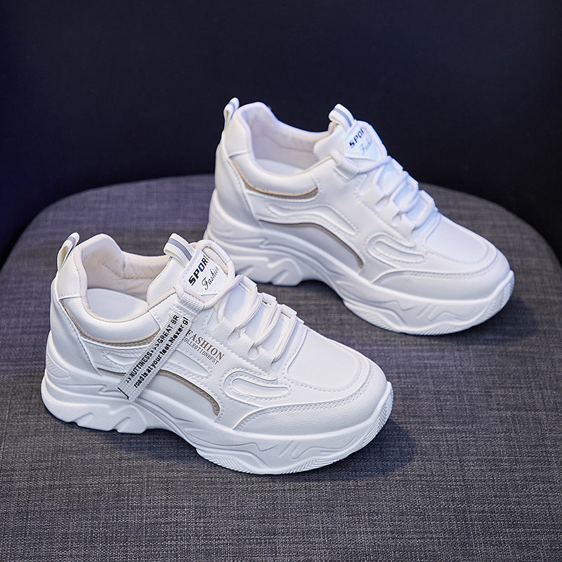 Women's Increasing Insole Dad Spring Korean Style Sneakers Newgew