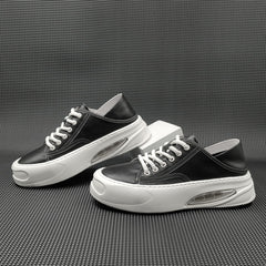 Men Minimalist Soft Leather Flat Casual Shoes Newgew Shoes