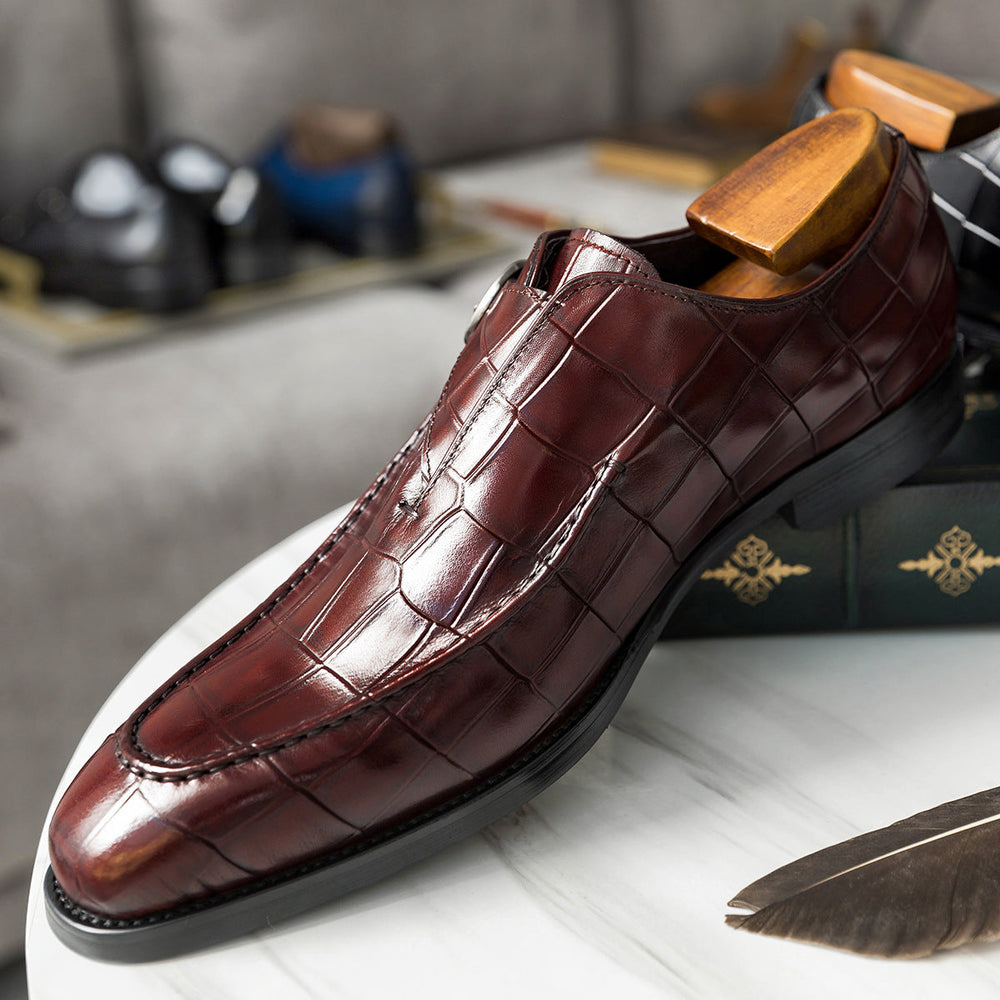 Men Classic Glossy Leather Oxford Shoes Newgew Shoes