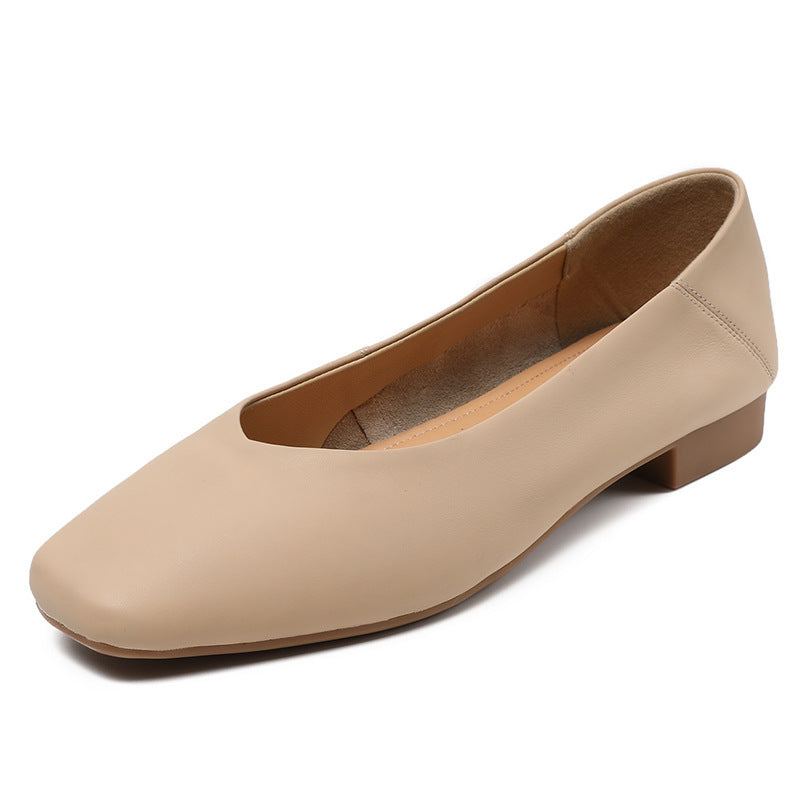 Women Minimalist Soft Leather Casual Flats Newgew Shoes
