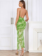 Floral Print Side Slit Dress Newgew Dresses
