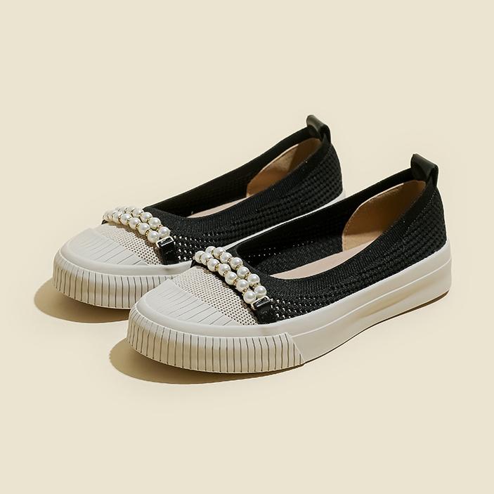 Pearl Platform Anti-collision Round Shoes NewGew