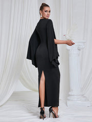Round Neck Long Sleeve Evening Dress Newgew Dresses