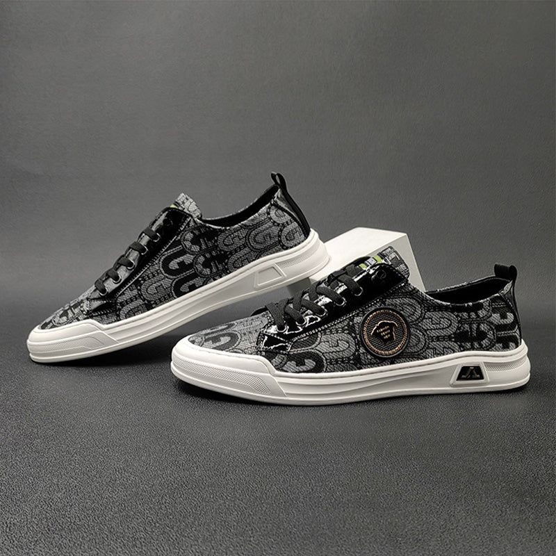 Men Fashion Breathable Canvas Flat Casual Shoes Newgew Shoes