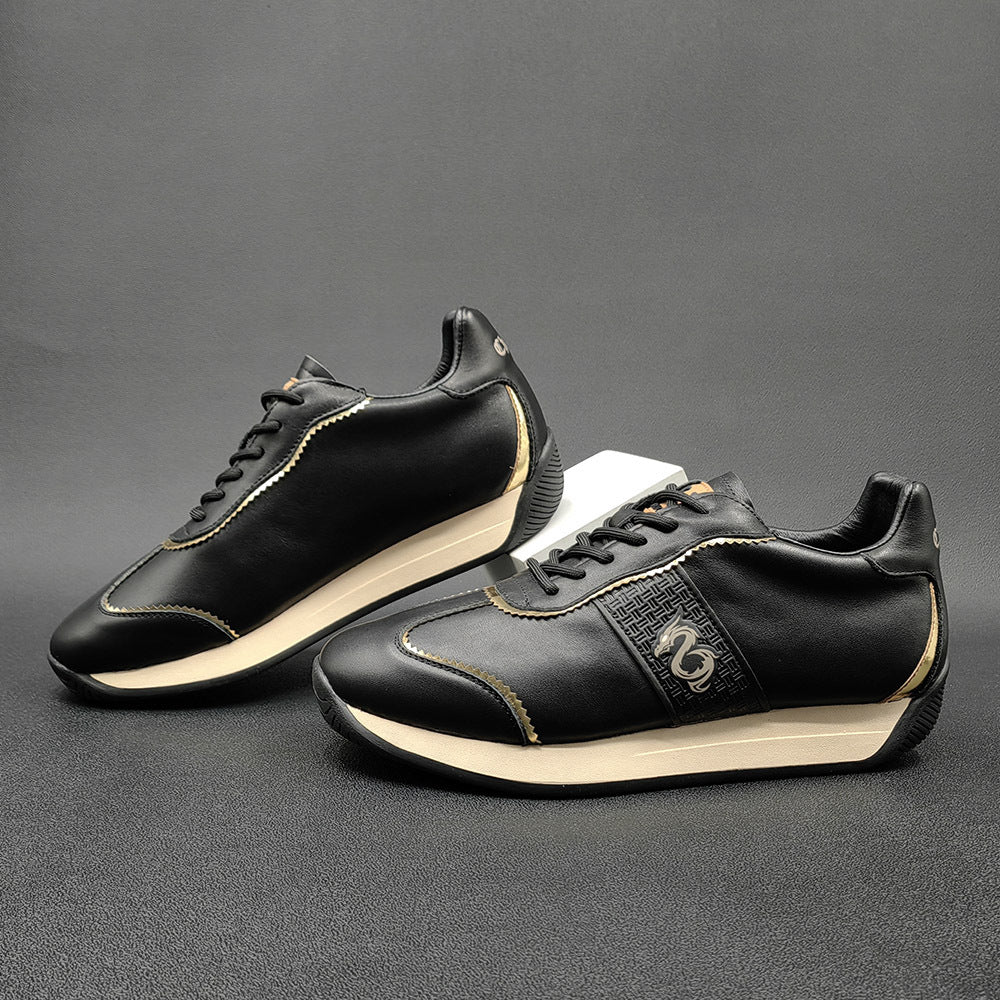Men Fashion Leather Comfort Flat Casual Shoes Newgew Shoes