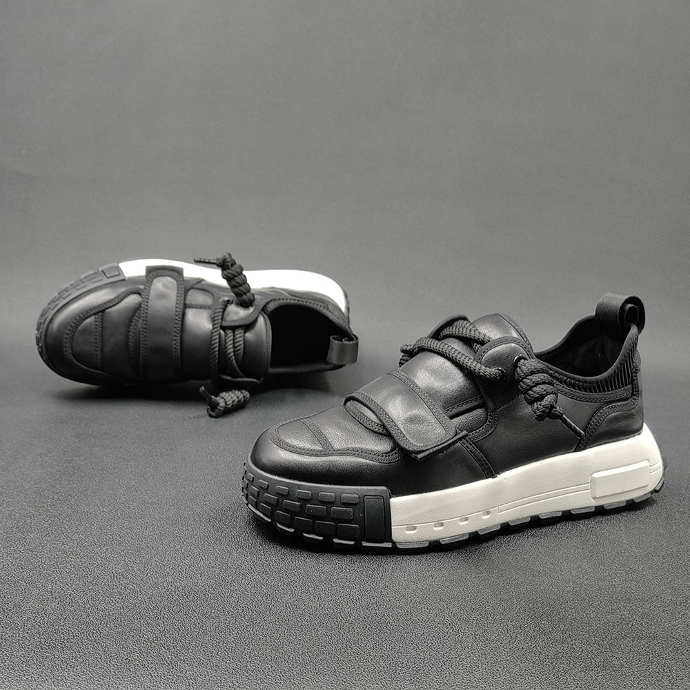 Men Retro Minimalist Leather Casual Shoes Newgew Shoes