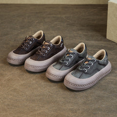 Women Retro Fashion Leather Casual Shoes Newgew Shoes