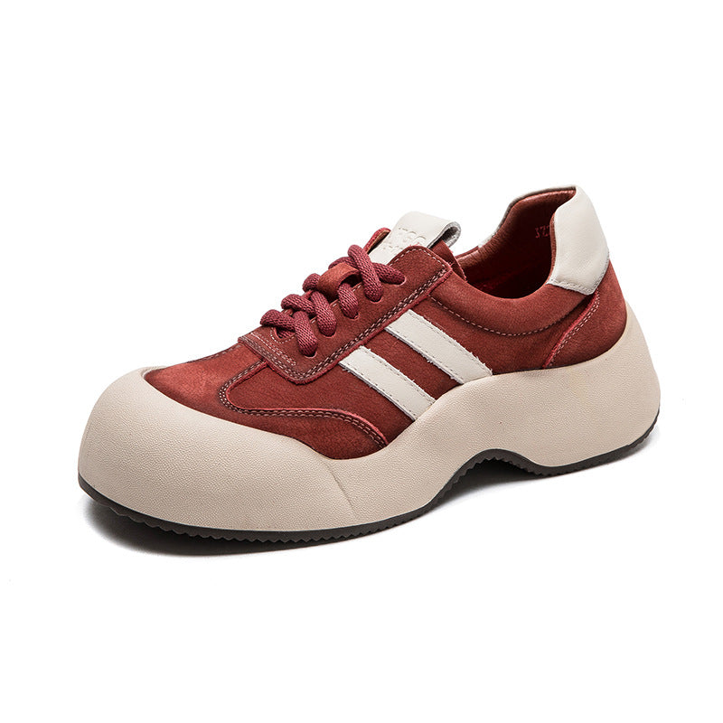 Women Minimalist Fashion Leather Sport Casual Shoes Newgew Shoes