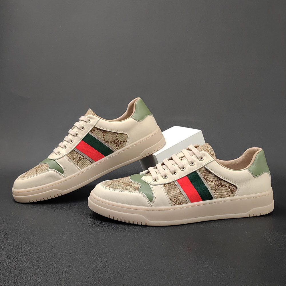 Men Fashion Patchwork Stylish Flat Casual Sneakers Newgew Shoes