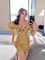 Fashionable V-Neck Backless Dress Newgew Dresses