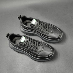 Men Leather Thick Soled Casual Shoes Newgew Shoes