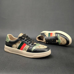 Men Fashion Patchwork Stylish Flat Casual Sneakers Newgew Shoes