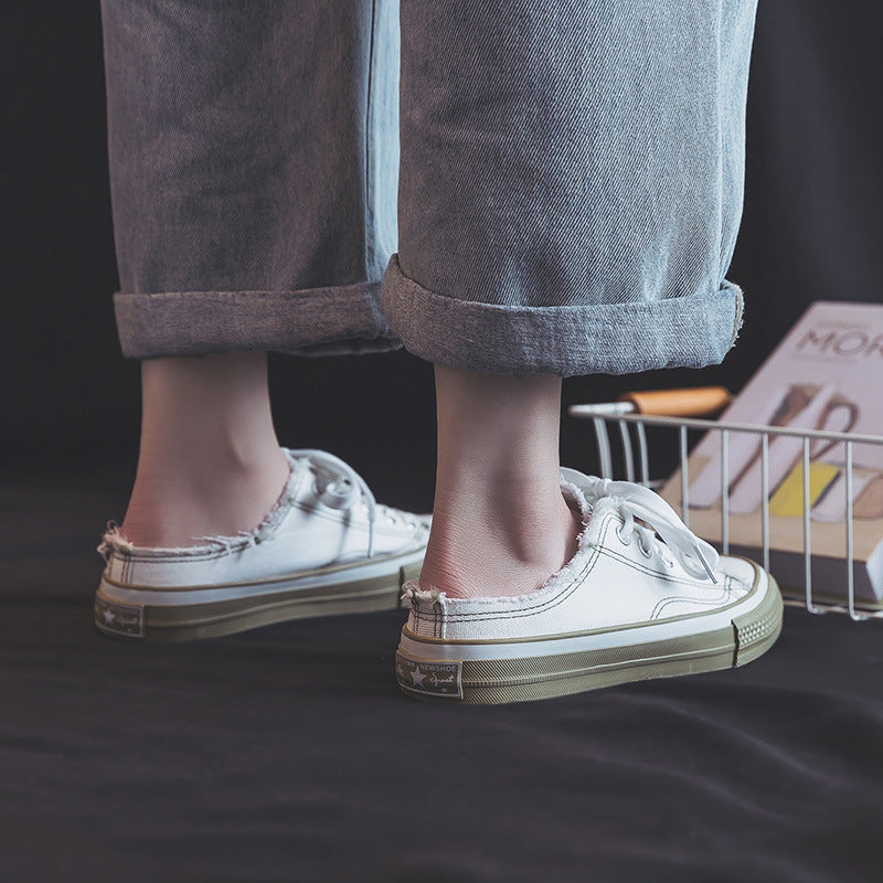 Classy Women's Thin Semi Canvas Shoes Newgew