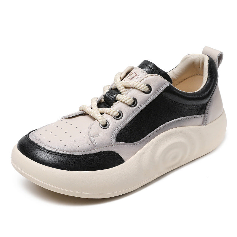 Women Handmade Fashion Leather Casual Shoes Newgew Shoes