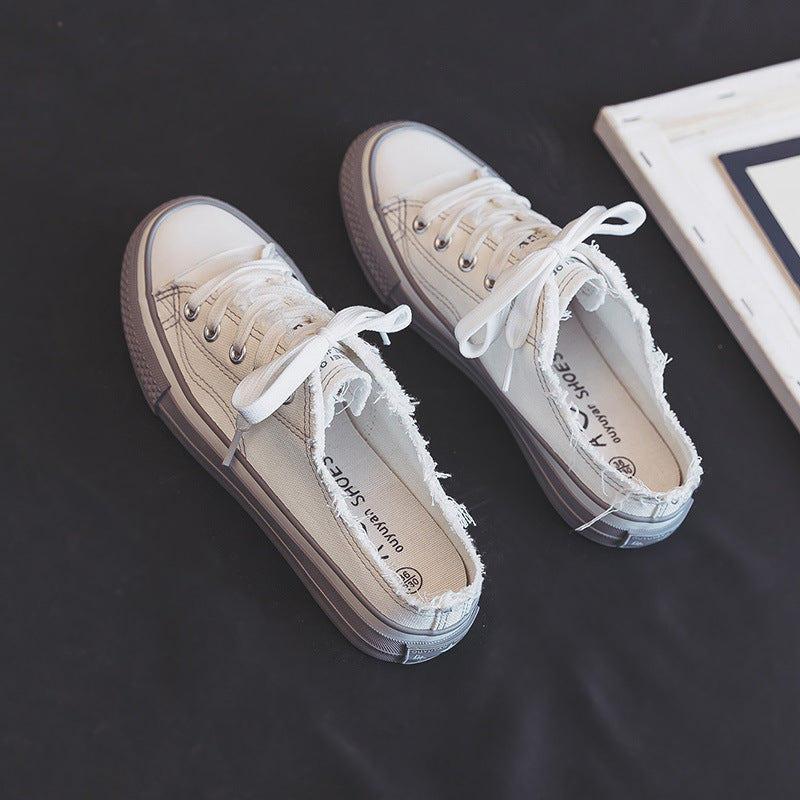 Classy Women's Thin Semi Canvas Shoes Newgew