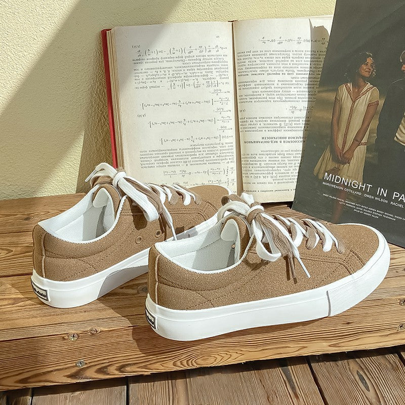Durable Women's Design Board Retro Versatile Canvas Shoes Newgew