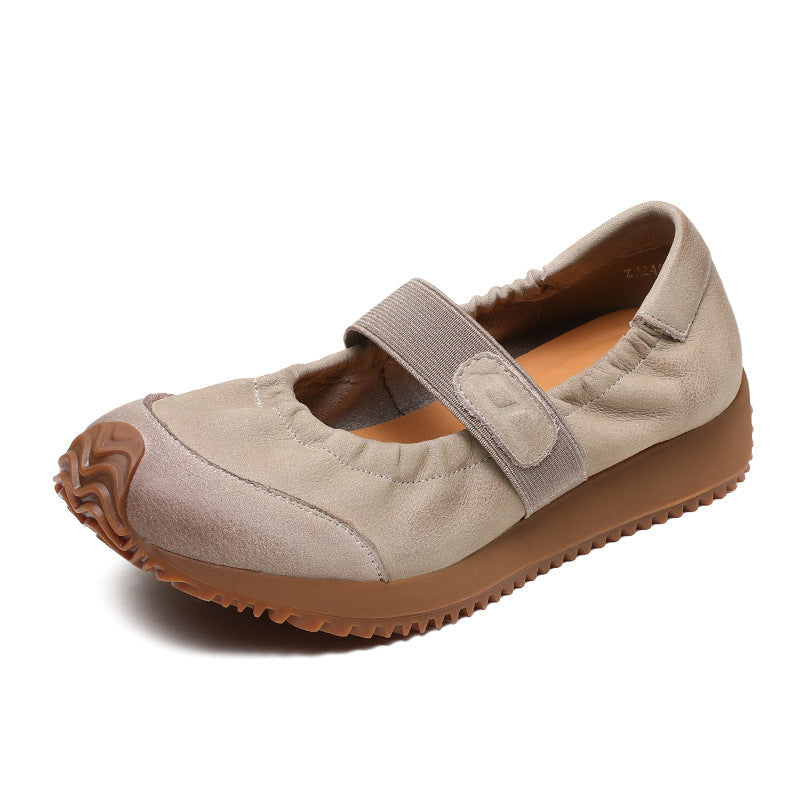 Women Retro Soft Leather Minimalist Causal Shoes Newgew Shoes