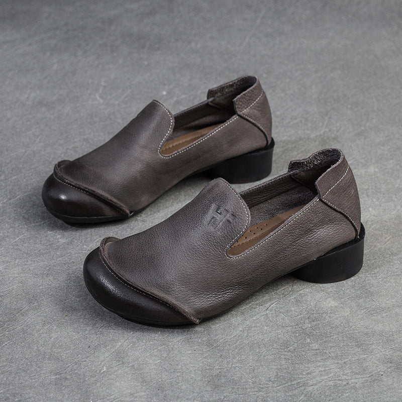 Women Retro Soft Leather Minimalist Casual Shoes Newgew Shoes