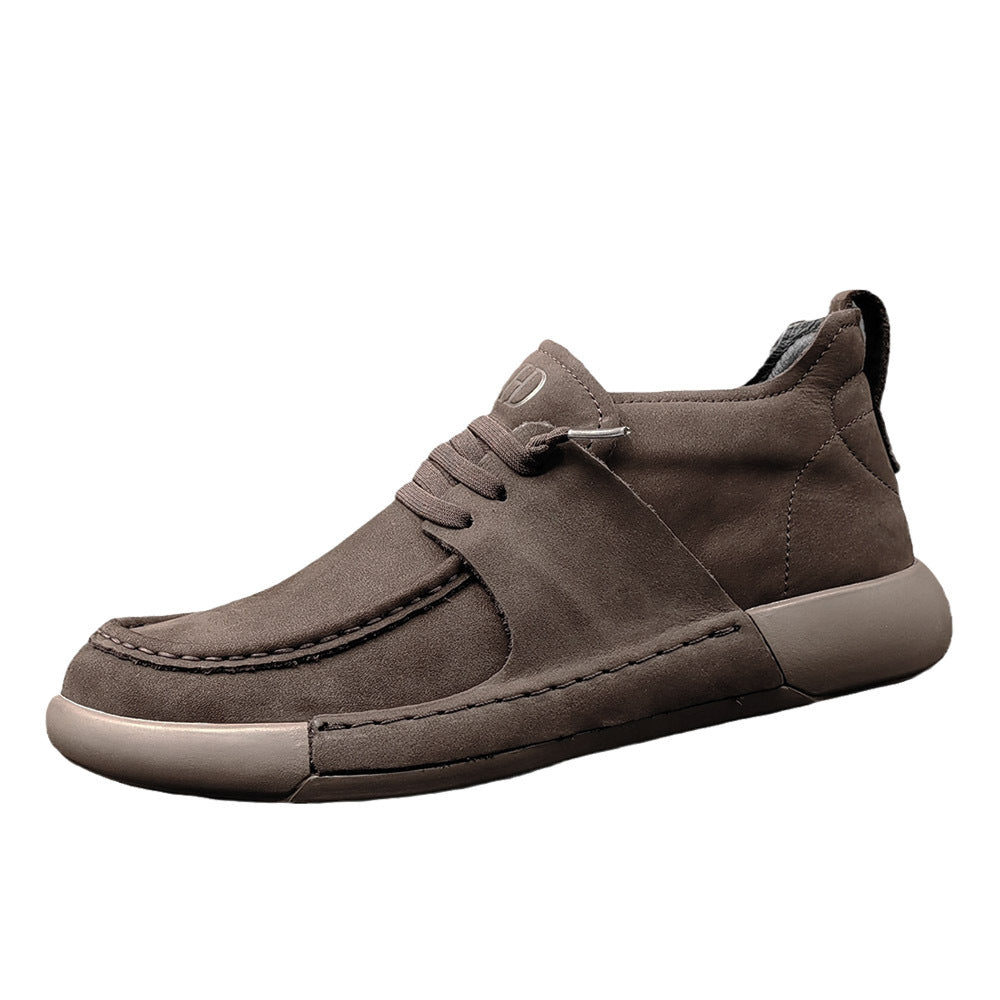 Men Minimalist Soft Leather Flat Casual Shoes Newgew Shoes