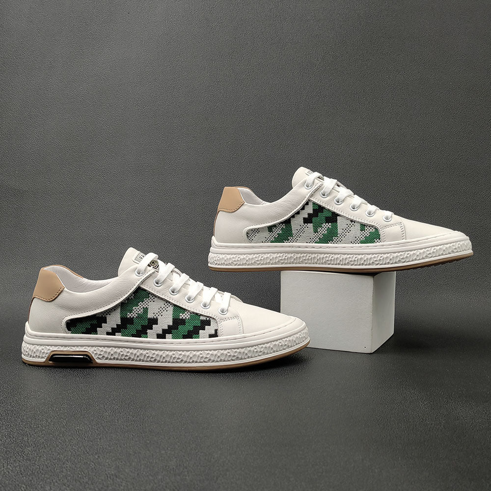 Men Stylish Fashion Patchwork Flat Casual Shoes Newgew Shoes