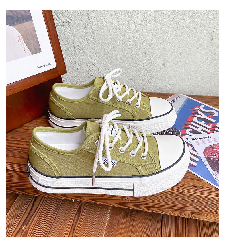 Stylish Women's Mango Toe Korean Canvas Shoes Newgew