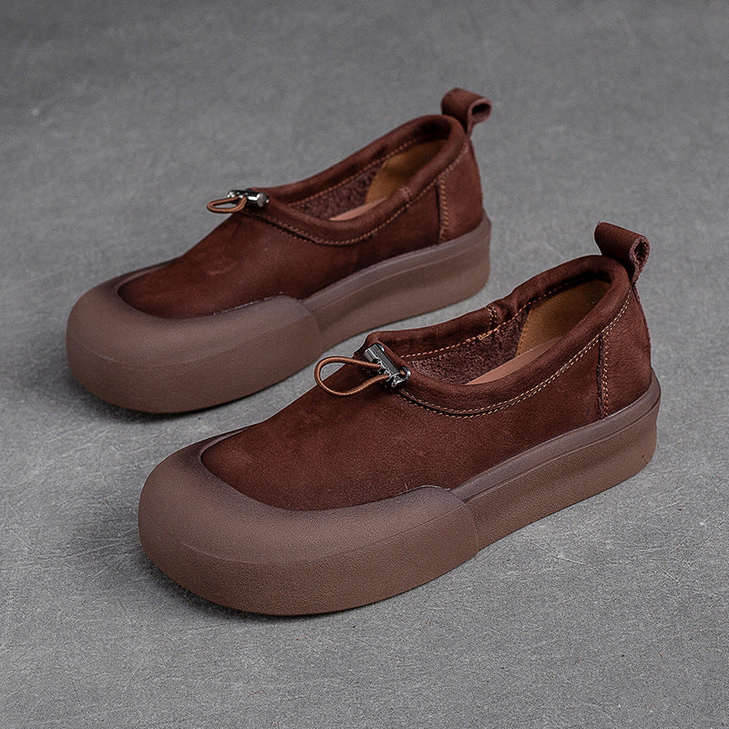 Women Minimalist Soft Leather Flat Casual Shoes Newgew Shoes
